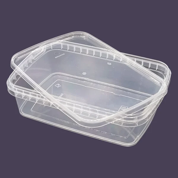 ظرف ماکروویو 1750مستطیل پولاد(شرینگ پک 3 عددی)