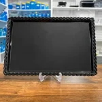 سینی 30*20 کریستال مشکی صیادی