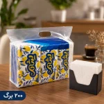 دستمال کوکتل یشم 400 برگ اقتصادی (تینا )